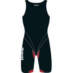 MOSCONI GEEP MED dámske dlhé pretekárske plavky čierno červené FINA