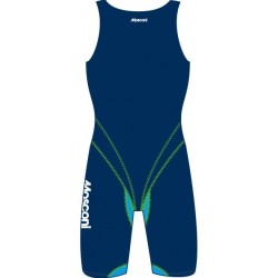 MOSCONI GEEP MED dámske dlhé pretekárske plavky modro / svetlomodré FINA