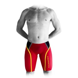 AQUARAPID KRONOSJAMM pánske pretekarske plavky červené