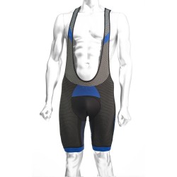 Bike salopette TECSO - cyklo krátke šortky na prechodné obdobie čierno modré