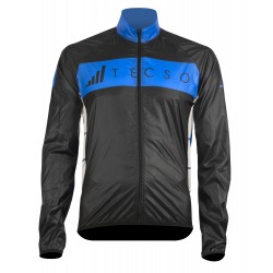 Funkčná cyklo bunda so zipsom TECSO BIKE RAIN WIND JACKET čierno modrá