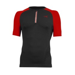 Ľahké tričko s krátkym rukávom na beh, turistiku TECSO R17002/Z čierne