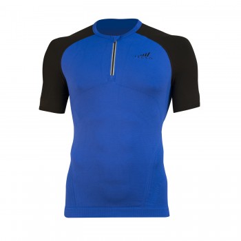 Ľahké tričko s krátkym rukávom na beh, turistiku TECSO R17002/Z modré royal