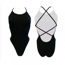 TURBO SRN dámske celé plavky jemne vykrojené extra odolné čierne