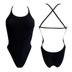 TURBO BRZ dámske celé plavky extra odolné, viac vykrojené čierne 