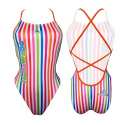 TURBO SRN dámske celé plavky jemne vykrojené extra odolné LINES HABA