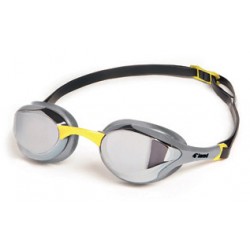 Jaked RUMBLE Mirror - pretekárske zrkadlové plavecké okuliare strieborné